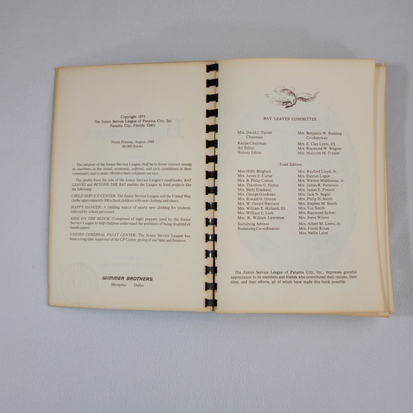 Bay Leaves A Collection Of Recipes - Junior Service League Panama City Florida - Picture 6 of 16